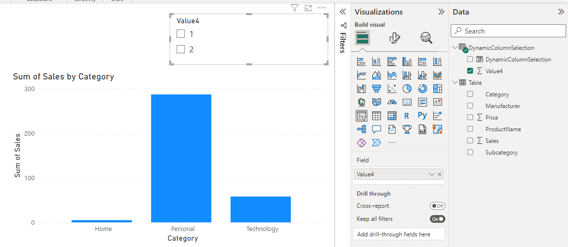 Solved: column based on selection - Microsoft Fabric Community