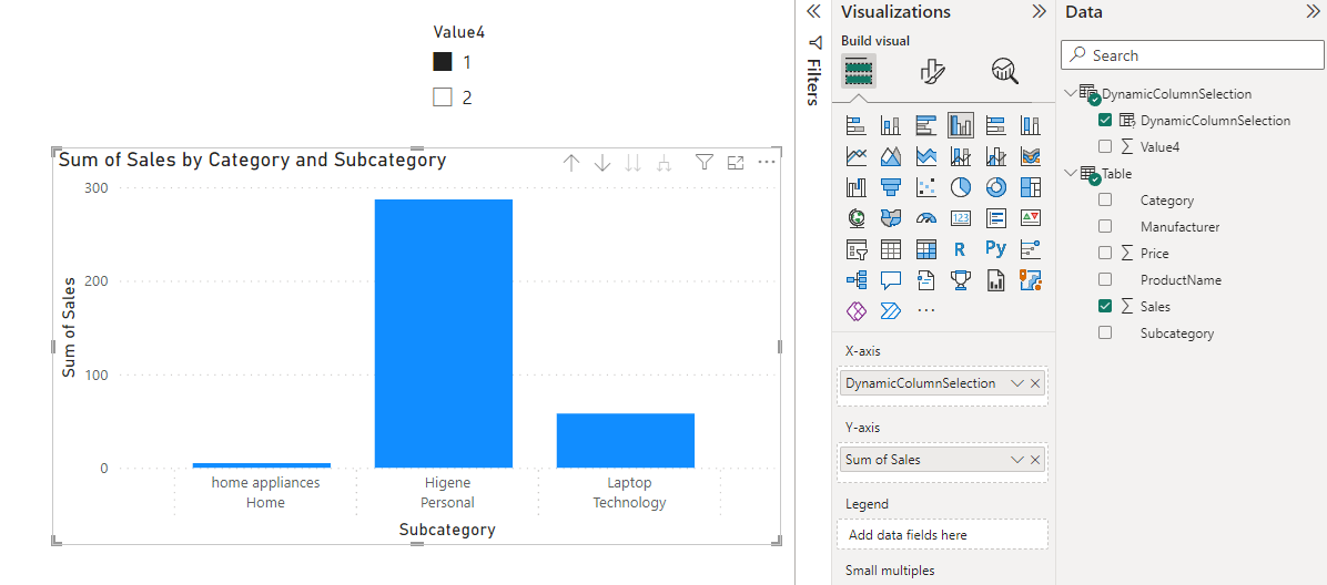 Solved: column based on selection - Microsoft Fabric Community