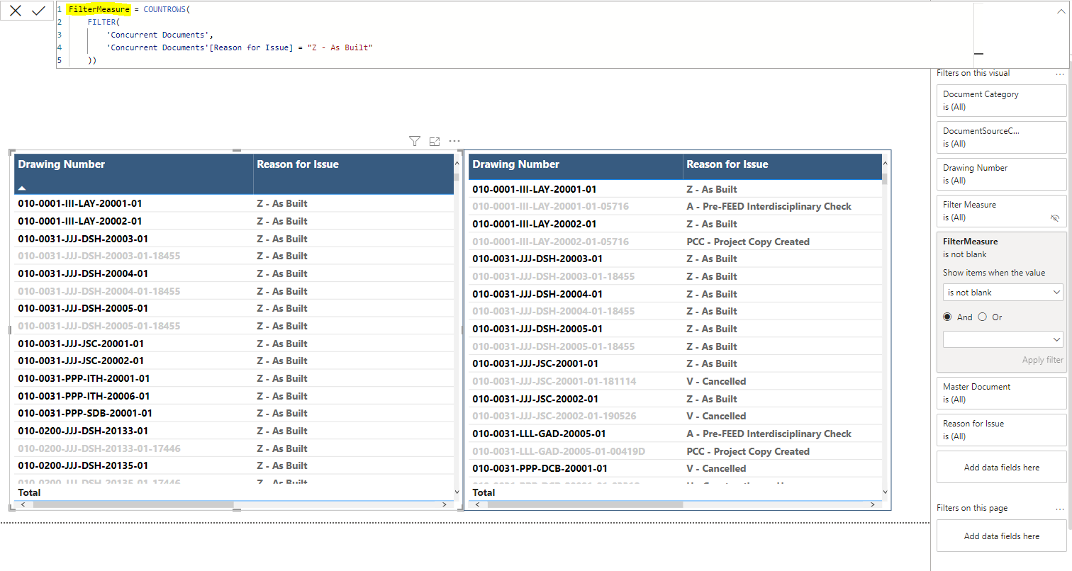 Filter rows in a table with conditions to a group ... - Microsoft ...