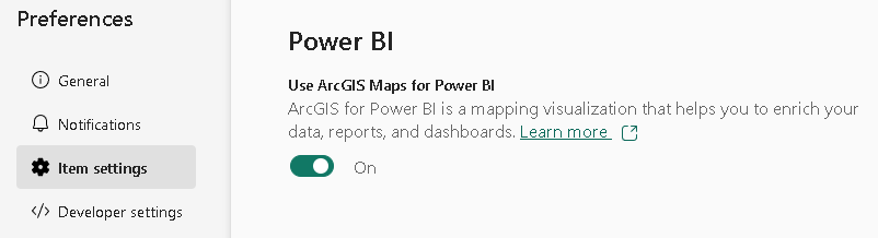 ArcGIS Maps Power BI Settings.PNG