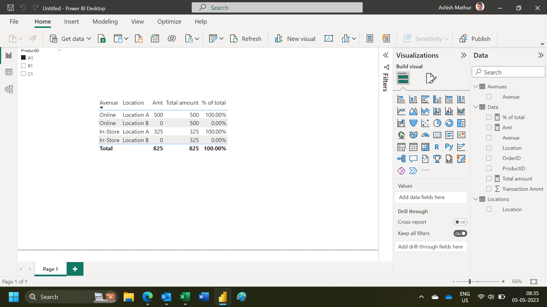 Measure Calculation - Microsoft Fabric Community