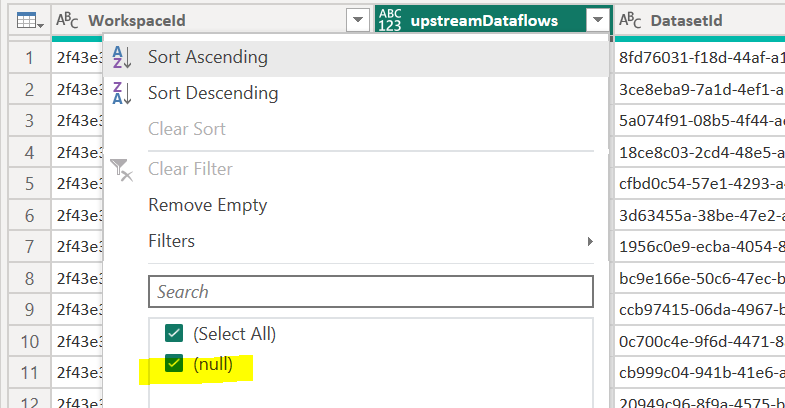 Admin Rest API Datasets GetDatasetsAsAdmin - upstr... - Microsoft ...