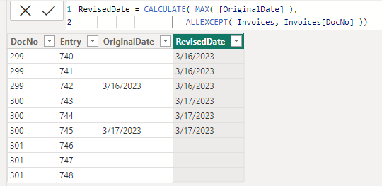 Solved: Replicate value for group of rows - Microsoft Fabric Community