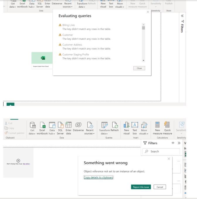 Power BI Dashboard Error - Microsoft Fabric Community