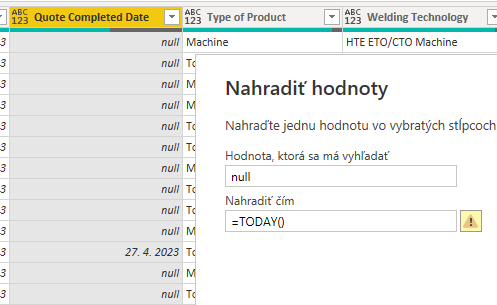 Solved: Replace values to formula - Microsoft Fabric Community