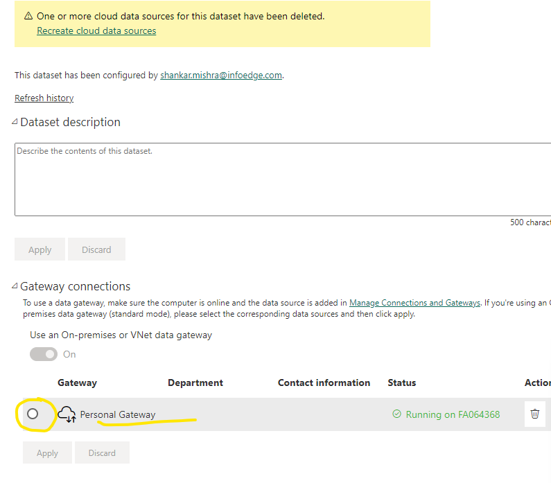 Error in Gateway - Microsoft Fabric Community