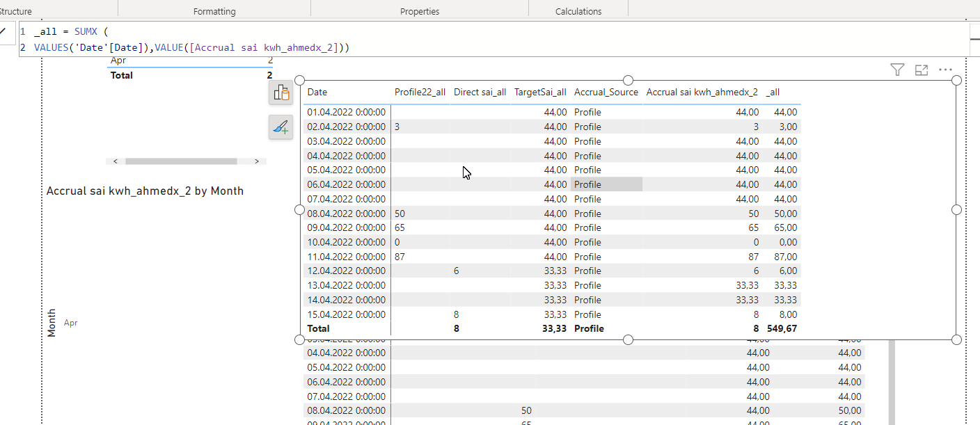 Solved: Find Dax measures instead of calculated tables th ...
