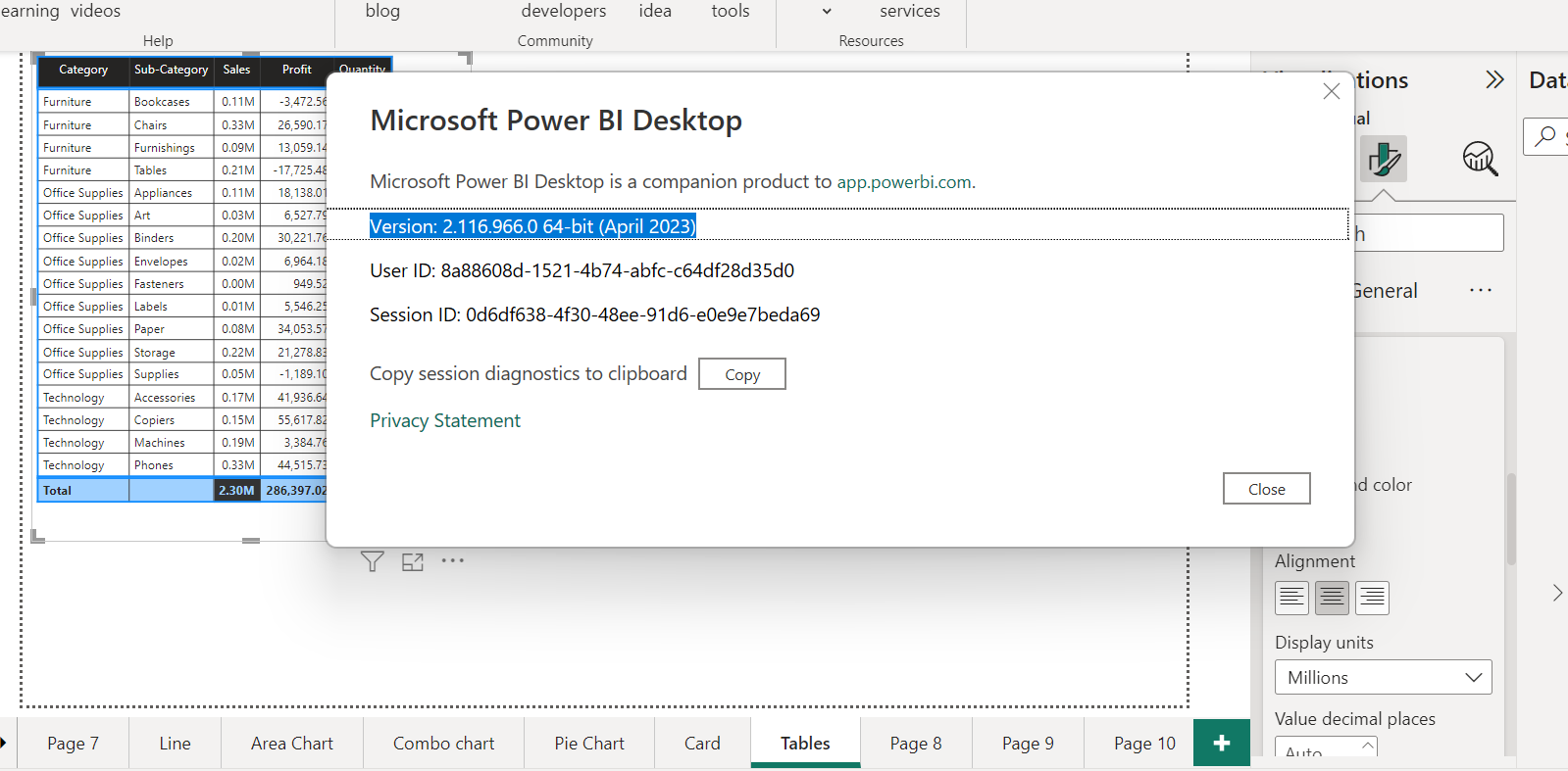Bug | Table | Specific Column to | Apply to total - Microsoft Fabric ...