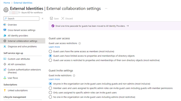 Unable to share with external user - Azure AD.png