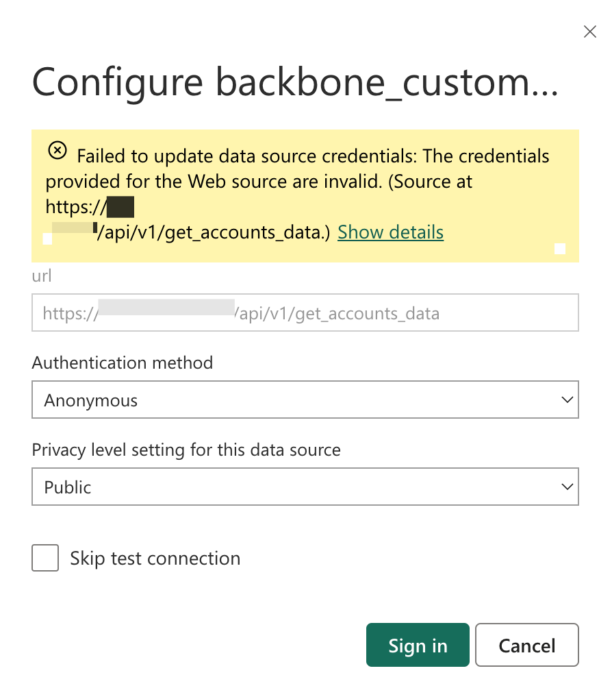 Solved: Refresh not possible in Power BI online - Microsoft Fabric ...
