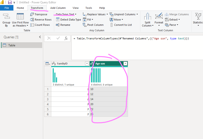 Transform Table - Microsoft Fabric Community