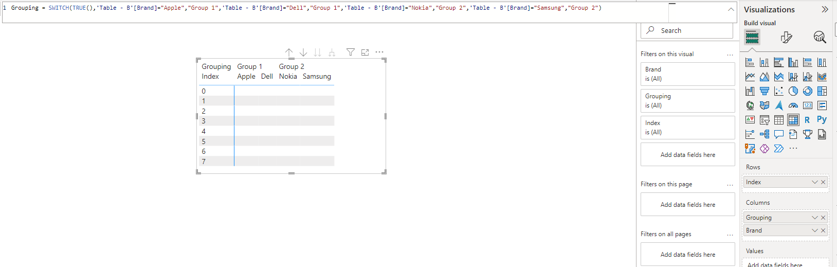 Solved: add header group column in matrice - Microsoft Fabric Community