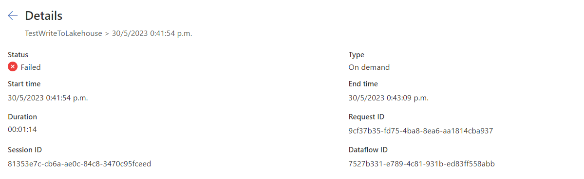 Solved: Problems running DataFlow in Fabric - Microsoft Fabric Community