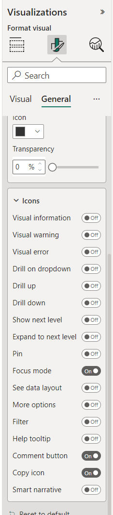 Copy visual header icon option missing in the desk... - Microsoft ...