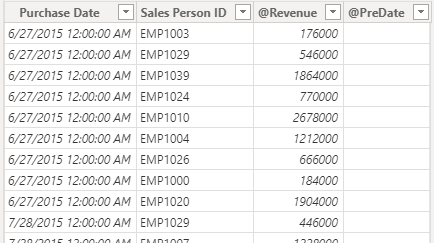 Create a virtual table with Previous date transact... - Microsoft ...