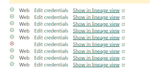 Data source credentials for Datamart error - Microsoft Fabric Community