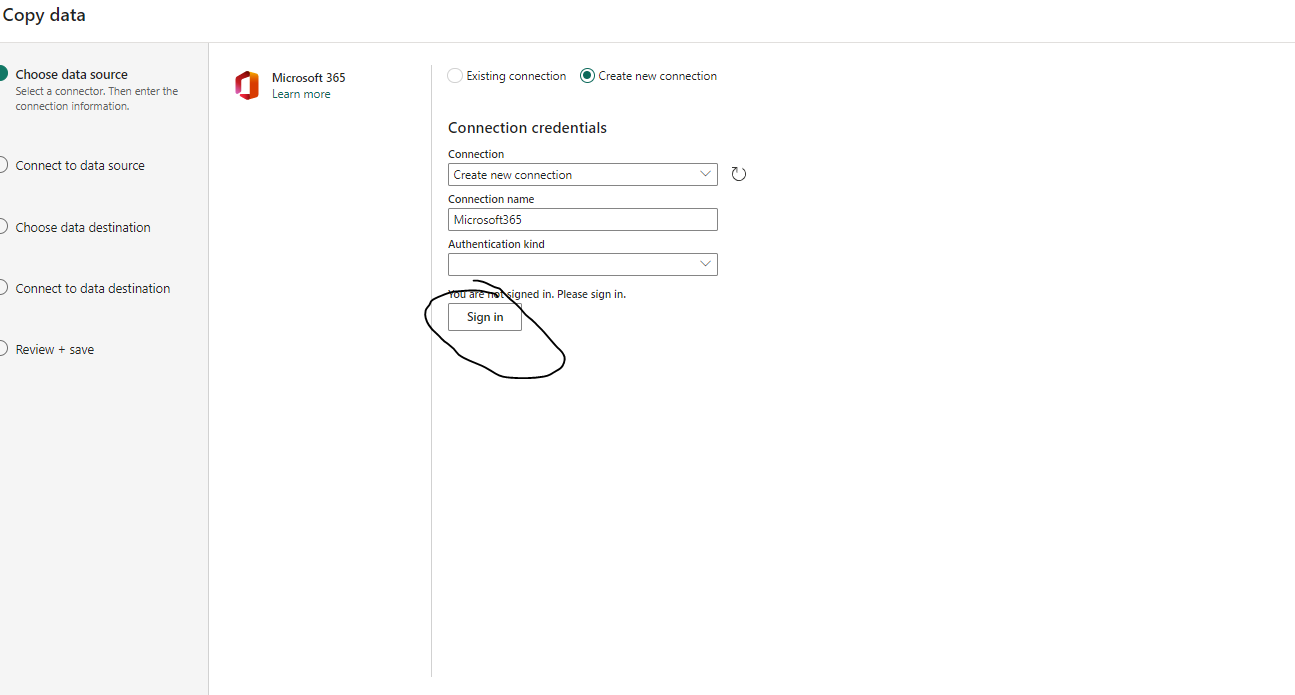 connection to microsoft 365 using organizational a... - Microsoft ...