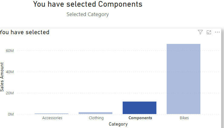 How to show SELECTEDVALUE in the title? - Microsoft Fabric Community