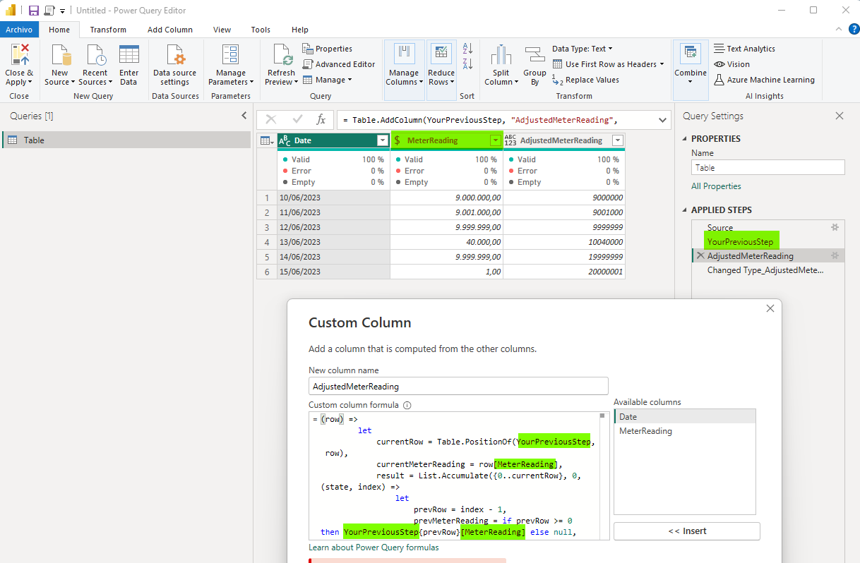 Custom Column Formula Syntax - Microsoft Fabric Community