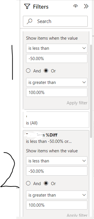 How to show 2 filters with OR condition - Microsoft Fabric Community