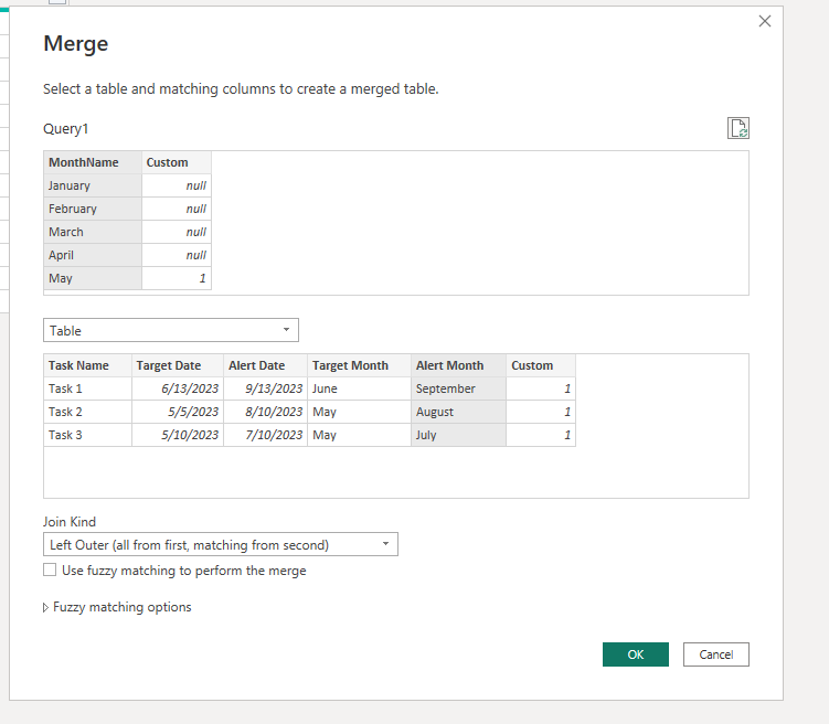 Display line graph for two data from one table - Microsoft Fabric Community