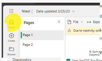 Solved: Power BI (home page) button missing in Apps - Microsoft Fabric ...