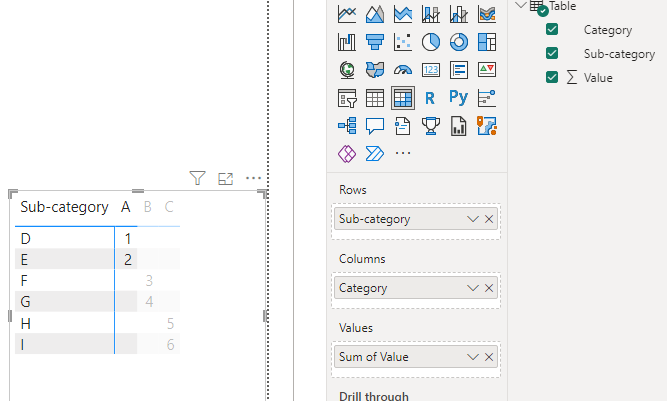 Static and dynamic columns in matrix together - Microsoft Fabric Community
