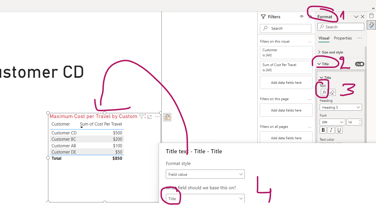 Create title from a result out of existing Measure... - Microsoft ...