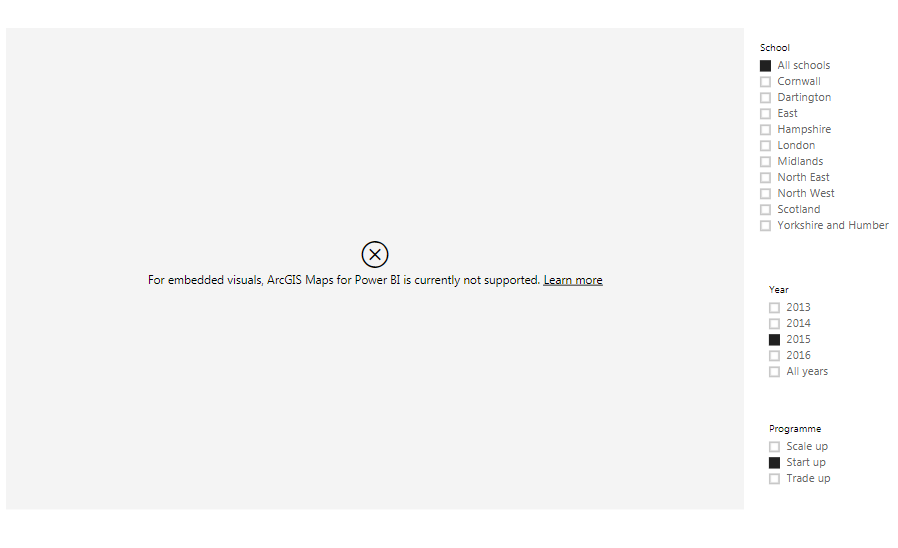 Solved: Map visual 'not supported' - Microsoft Fabric Community