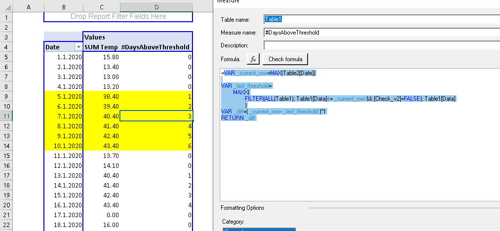 Solved: DAX power pivot formula to calculate the number of ...