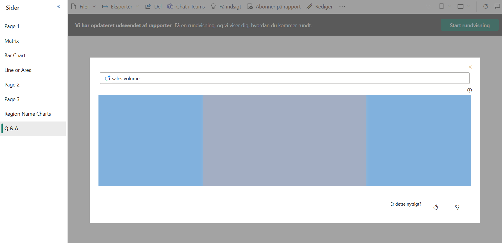Q&A do not show the Matrix - Microsoft Fabric Community
