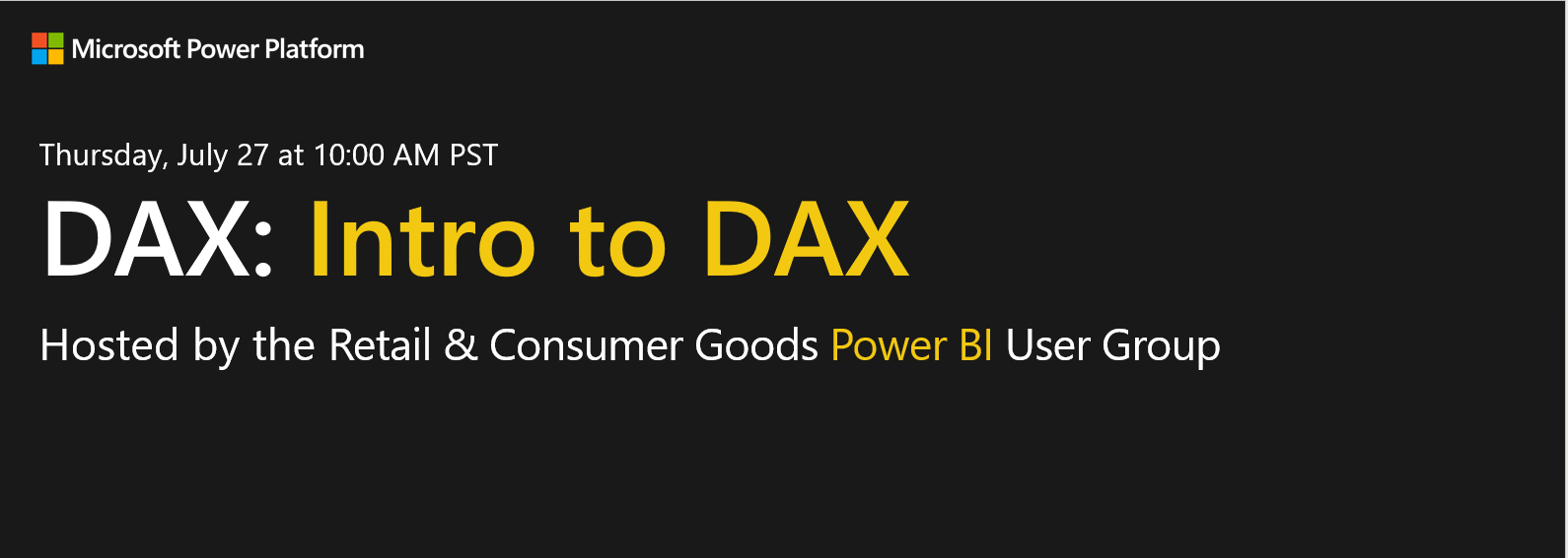 DAX: Introduction to DAX - Microsoft Fabric Community