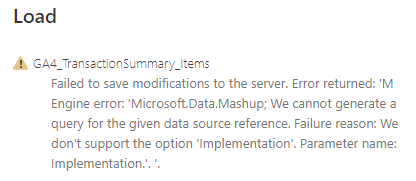 Google Analytics - Connector not working - Microsoft Fabric Community