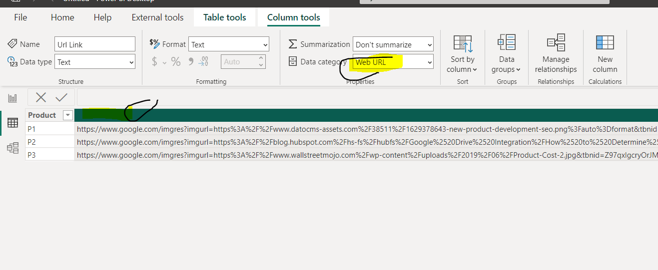 Web Url In power bi - Microsoft Fabric Community