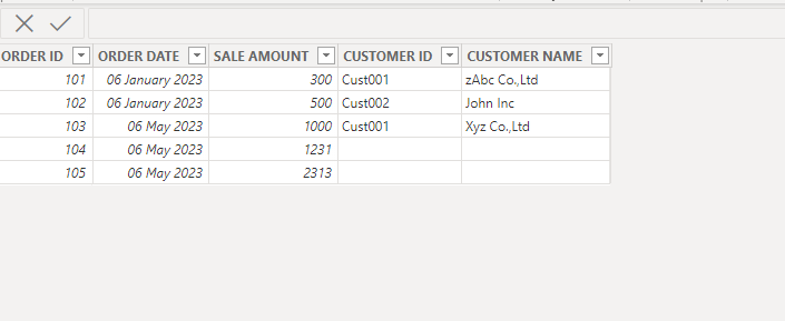 Solved: Create Customer table from Sale table with multipl ...