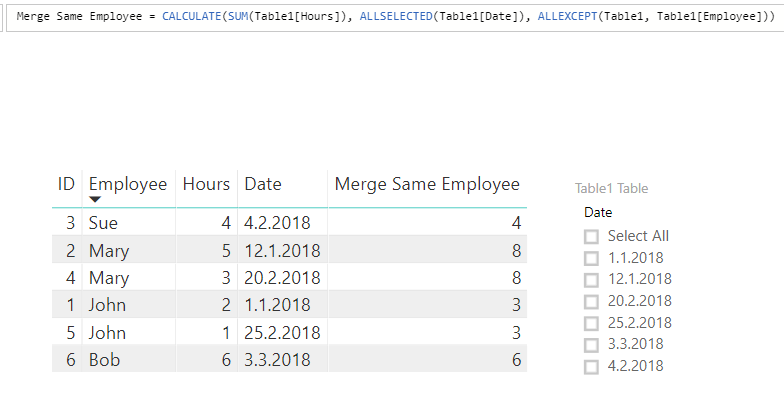 Merge rows by column value depending on date filte... - Microsoft ...