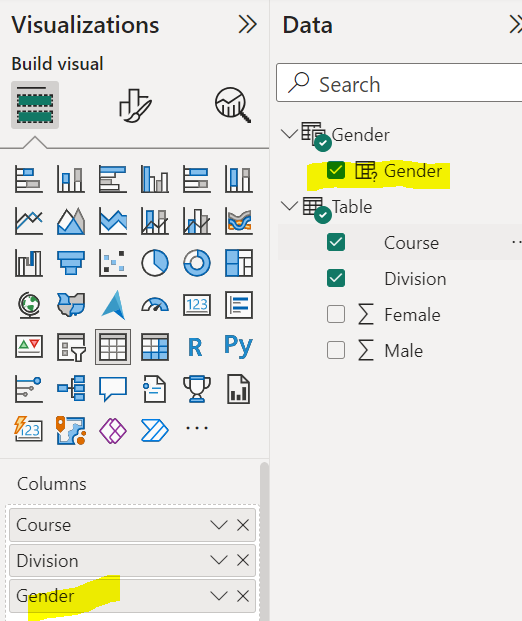 Solved: Gender Slicer for Different Columns - Microsoft Fabric Community