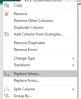 Solved: Replace value from row number - Microsoft Fabric Community