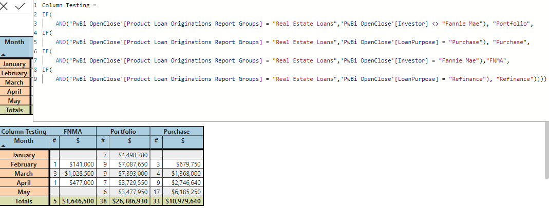 Matrix Table adding multiple Filtered Columns to e... - Microsoft ...