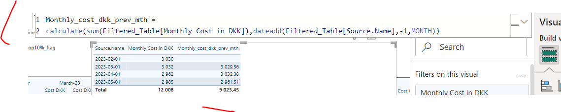 Previous Month function Aggregation - Microsoft Fabric Community