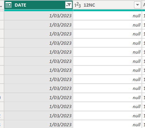 Solved: a column of data in source table missing in report ...