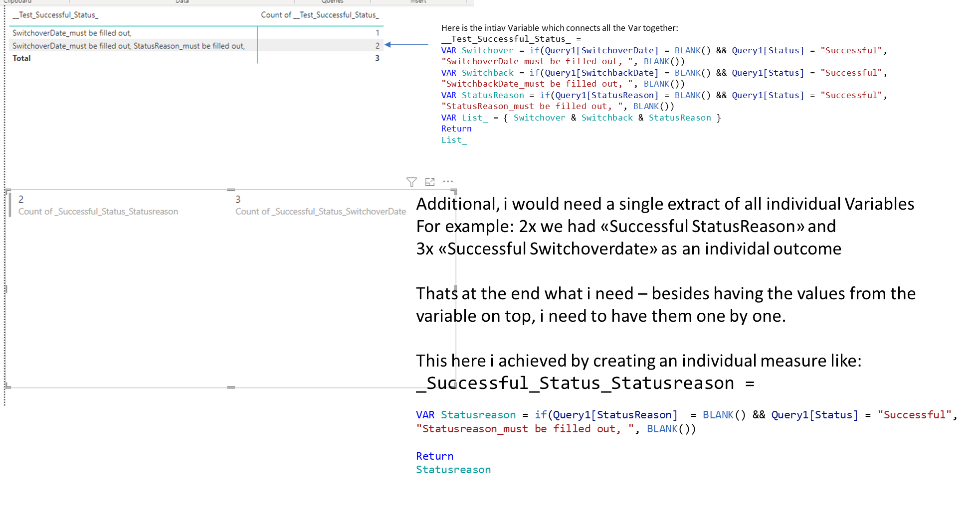 In VAR, return should be a table - Microsoft Fabric Community
