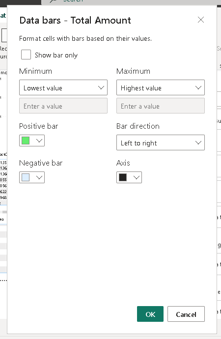 Solved: Data Bars in a Table - Microsoft Fabric Community