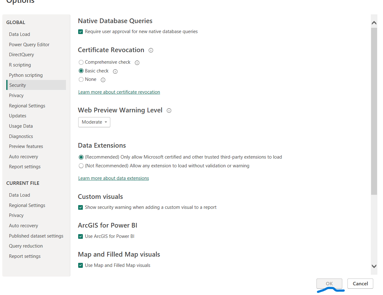 map and field map visuals refuse to enable. - Microsoft Fabric Community