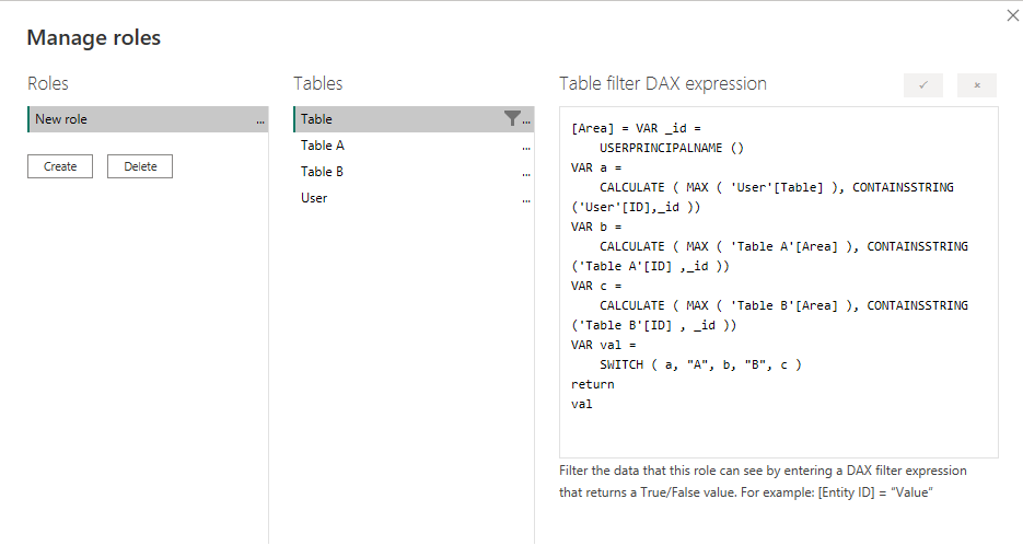 Solved: RLS with conditional tables - Microsoft Fabric Community