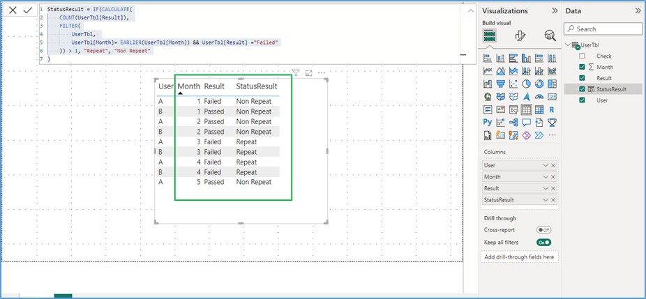 Calculated Column to Check Repeat Failed User - Microsoft Fabric Community