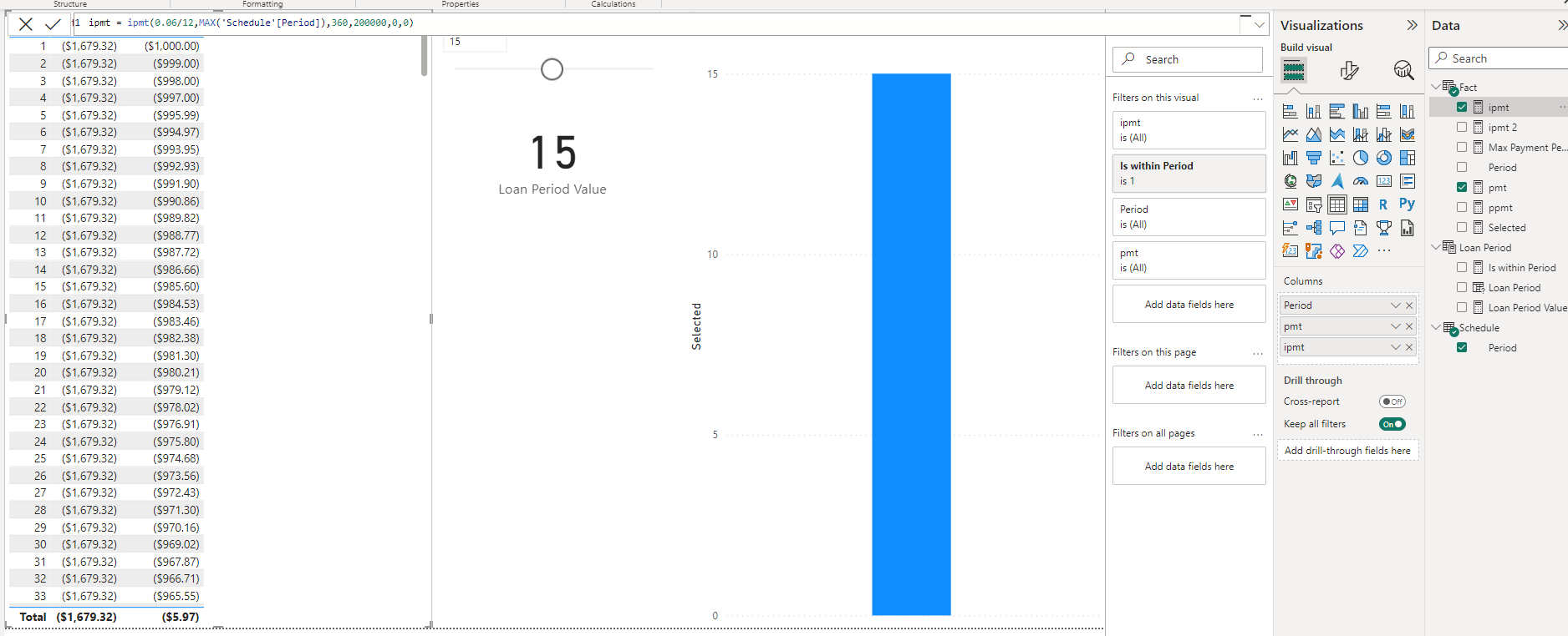 Creating table from a selected slicer value - Microsoft Fabric Community