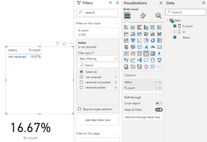Solved: Show the percentage value of a cell in a card - Microsoft ...