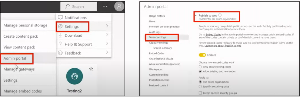 How can I see tenant settings in my admin portal? - Microsoft Fabric ...