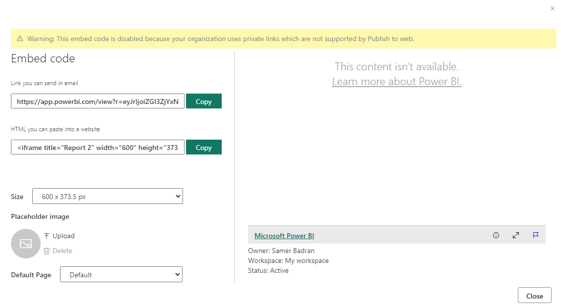 Issue with Publish to Web - Microsoft Fabric Community